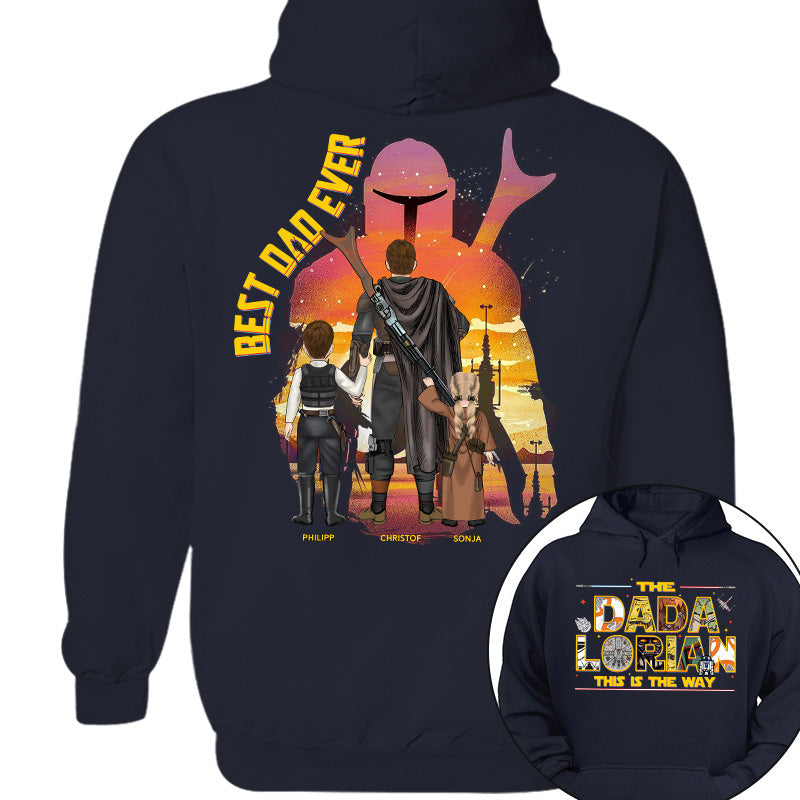 Personalized DADalorian T-Shirt Best Dad Ever Gift for Father's Day
