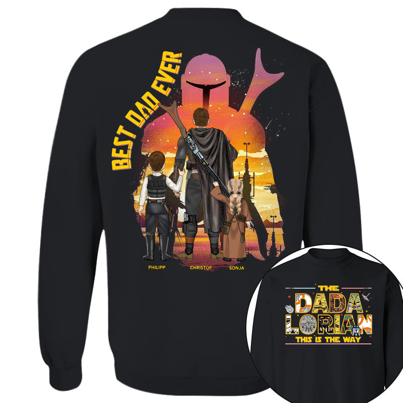 Personalized DADalorian T-Shirt Best Dad Ever Gift for Father's Day