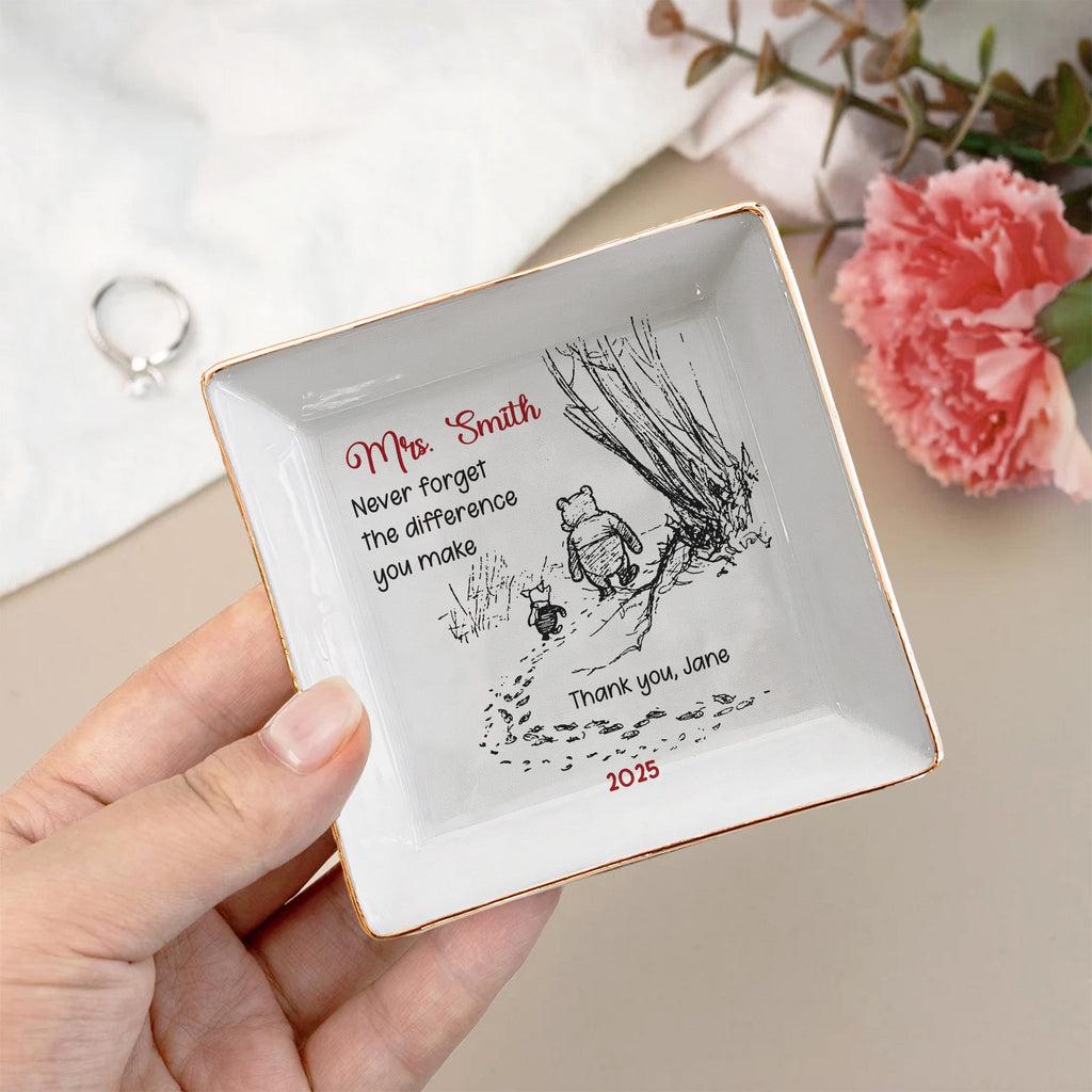 Personalized Jewelry Dish Gift for Teacher | Thank You Keepsake
