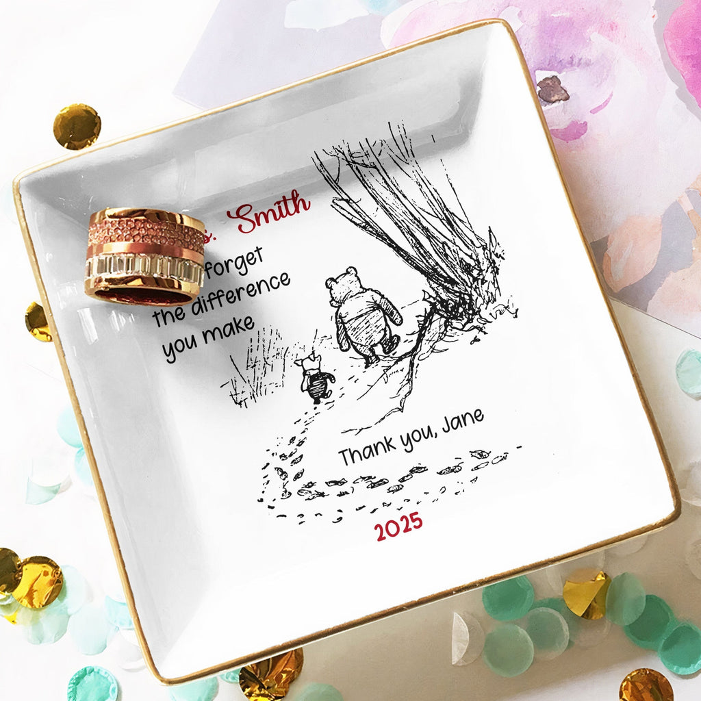 Personalized Jewelry Dish Gift for Teacher | Thank You Keepsake