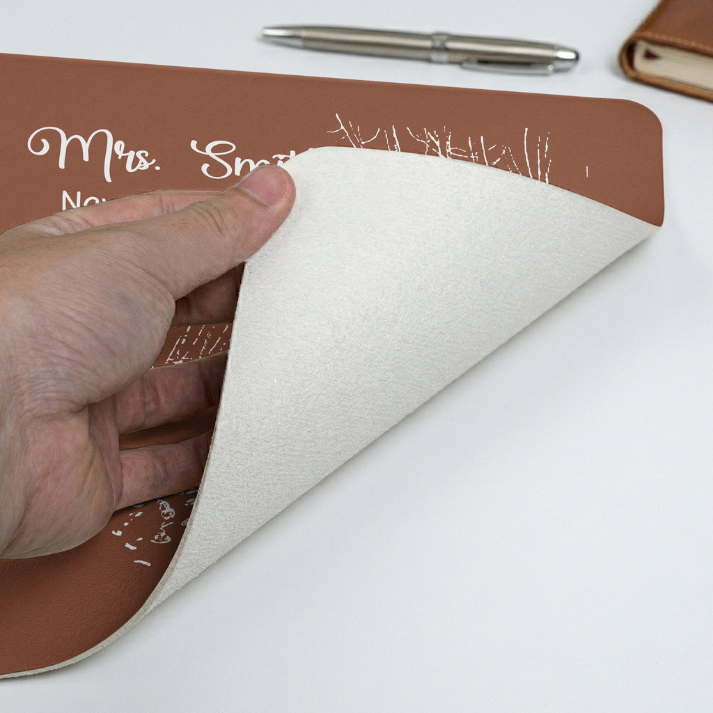 Personalized Teacher Desk Mat Gift - Custom Thank You for Educators Desk Mat GradoCreations