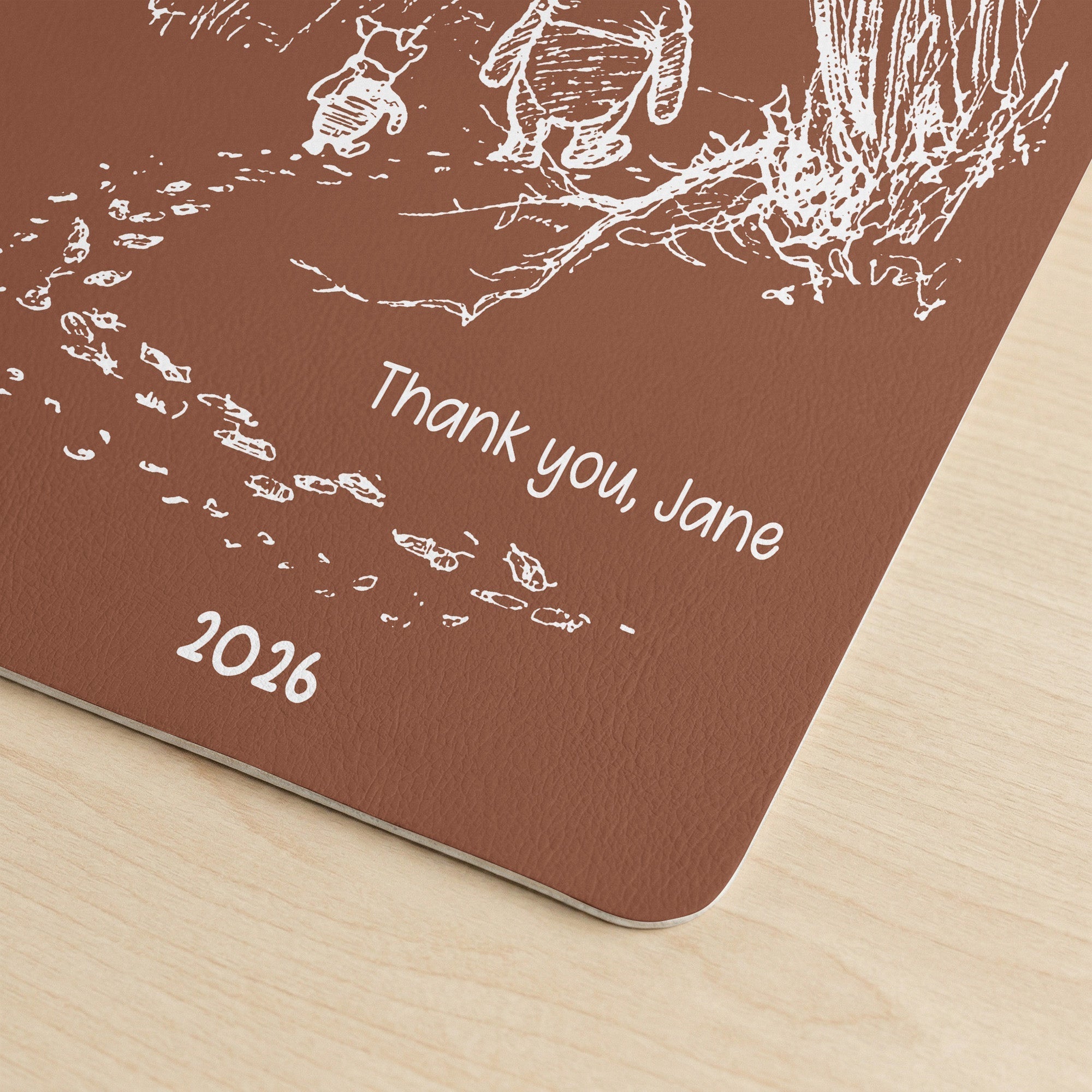 Personalized Teacher Desk Mat Gift - Custom Thank You for Educators Desk Mat GradoCreations