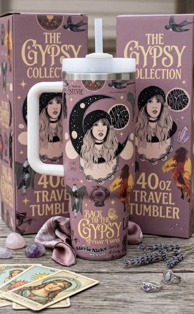 Personalized 40oz Floral Tumbler with Handle for Her GradoCreations