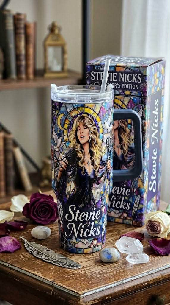 Personalized 40oz Floral Tumbler with Handle for Her GradoCreations