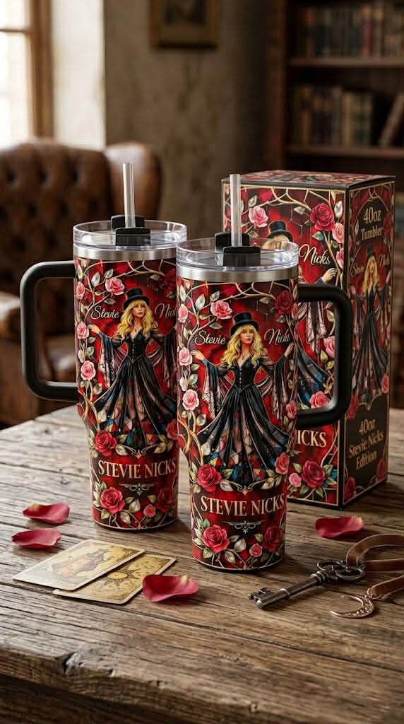 Personalized 40oz Floral Tumbler with Handle for Her GradoCreations