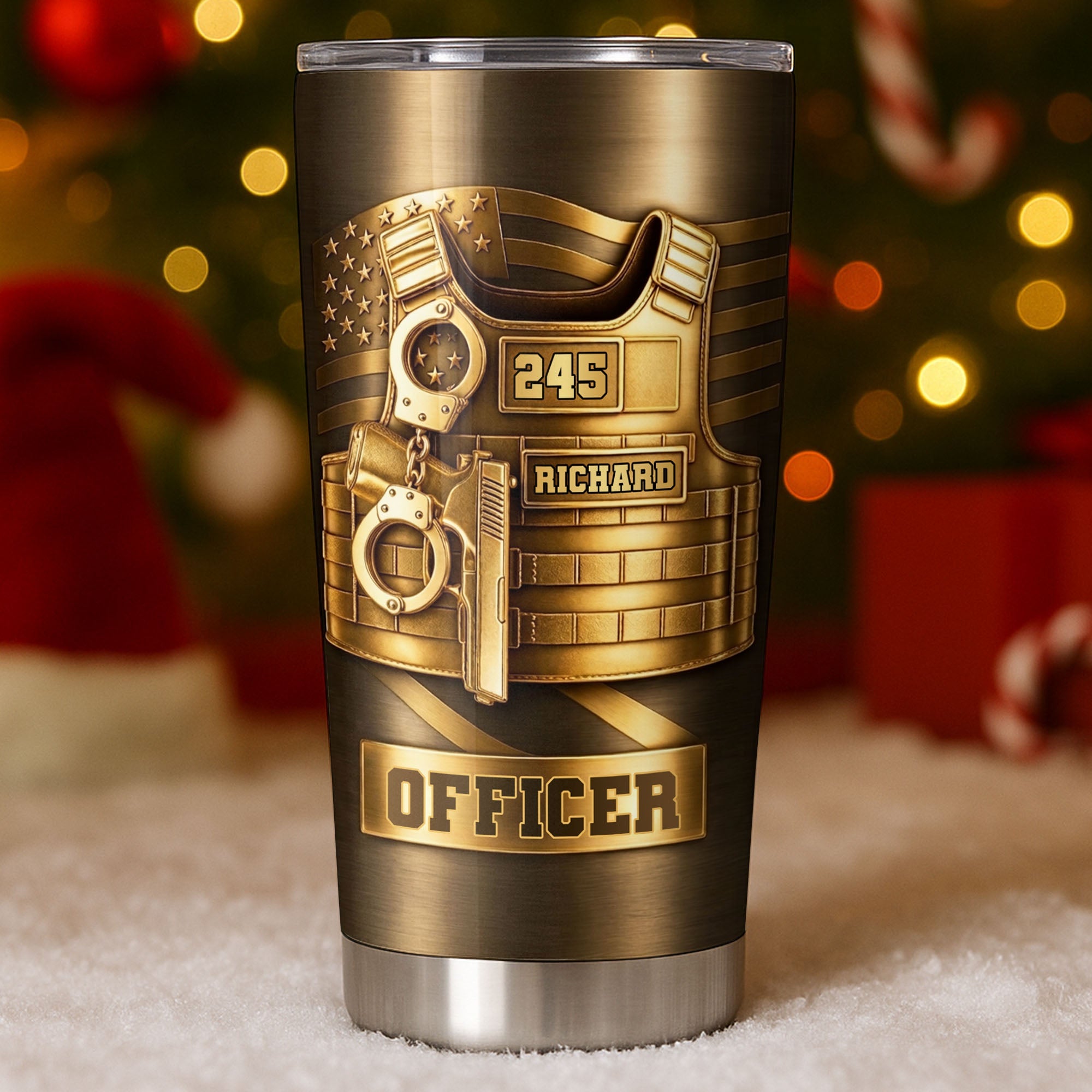 Personalized 20oz Stainless Steel Tumbler Custom Name Gift for Dad 20oz Tumbler GradoCreations