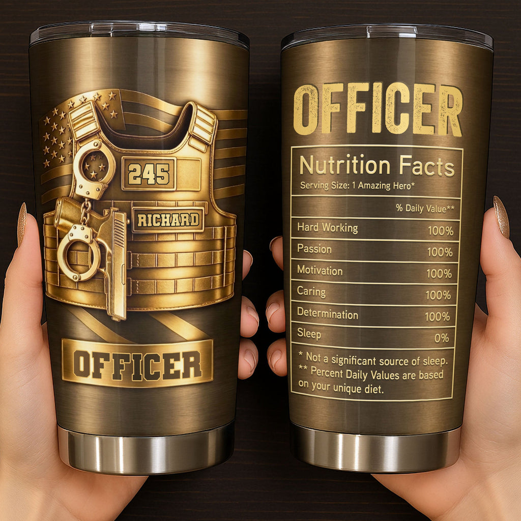 Personalized 20oz Stainless Steel Tumbler Custom Name Gift for Dad 20oz Tumbler GradoCreations