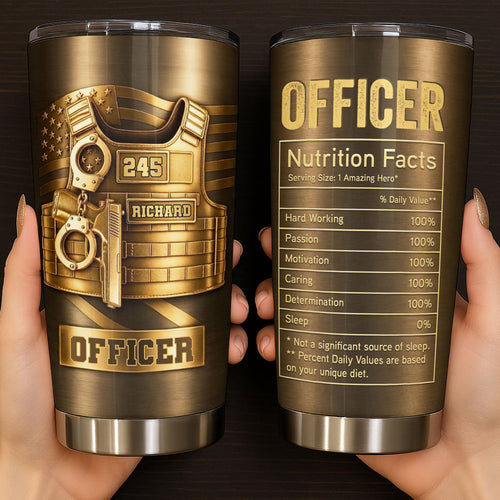 Personalized 20oz Stainless Steel Tumbler Custom Name Gift for Dad 20oz Tumbler GradoCreations