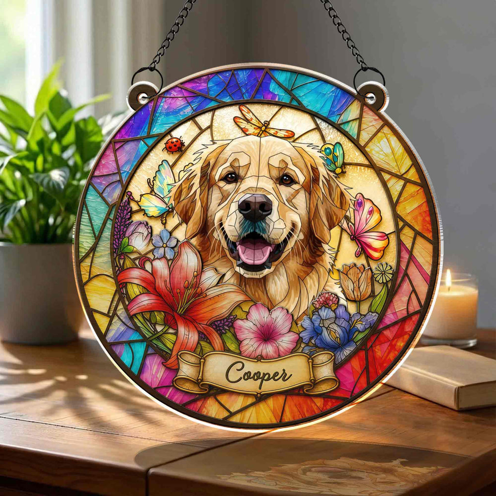 Personalized Custom Dog Suncatcher Gift for Pet Lovers Suncatcher GradoCreations