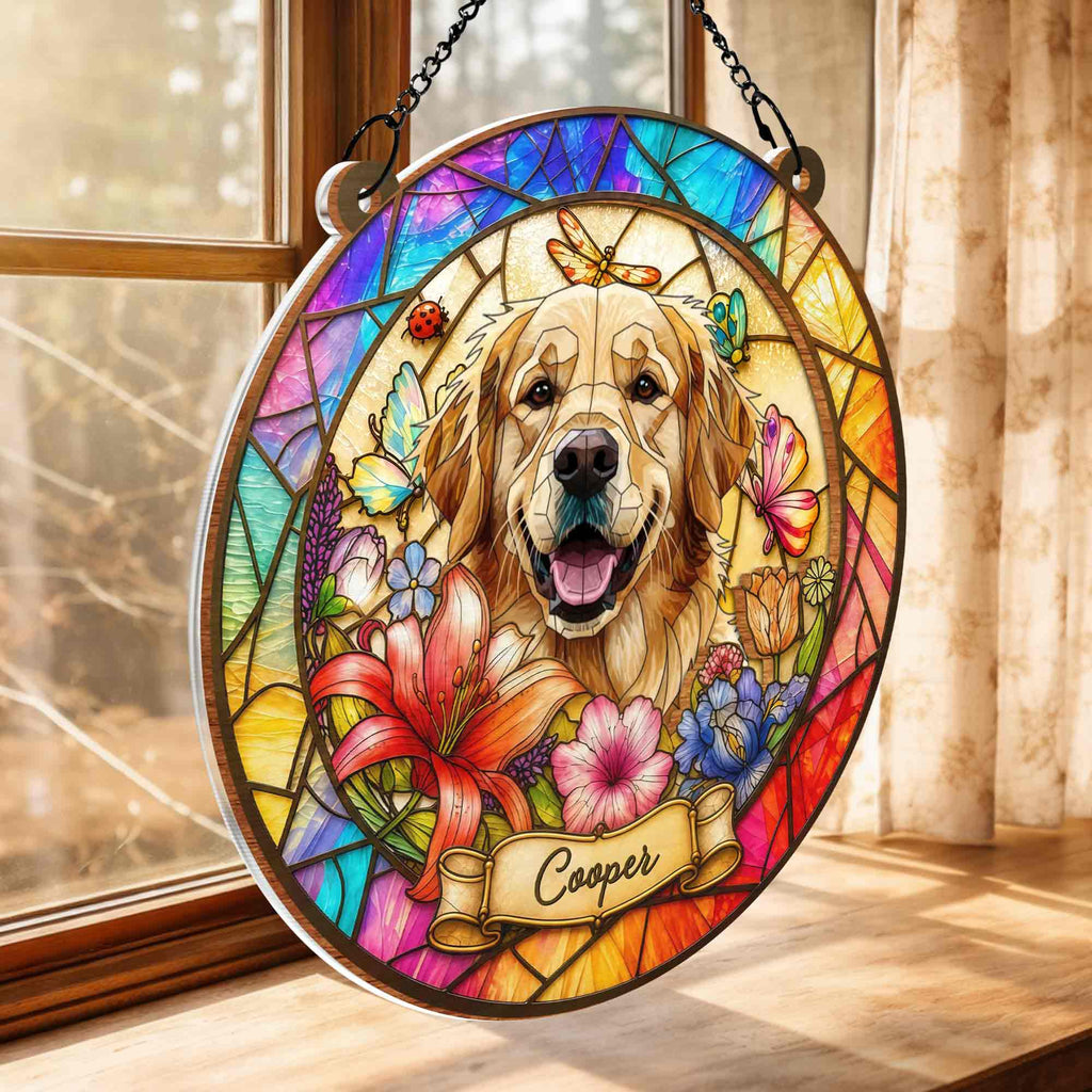 Personalized Custom Dog Suncatcher Gift for Pet Lovers Suncatcher GradoCreations