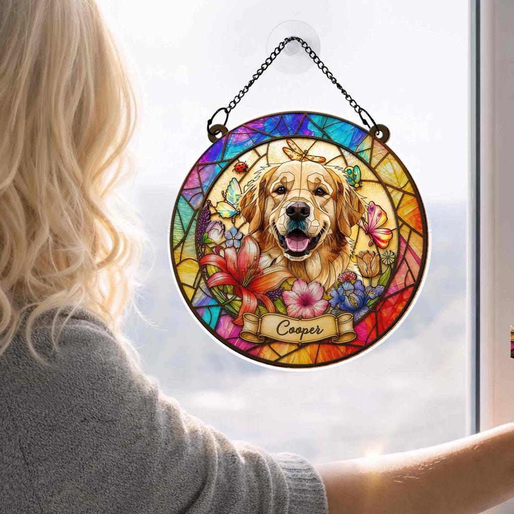 Personalized Custom Dog Suncatcher Gift for Pet Lovers Suncatcher GradoCreations