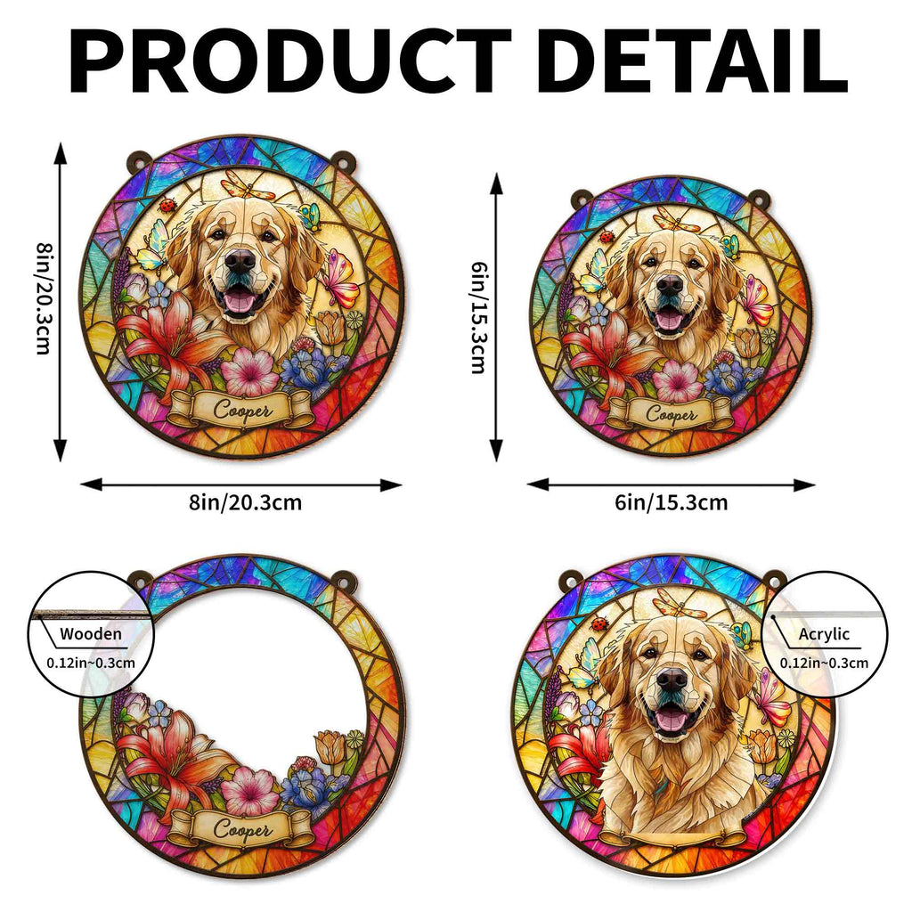 Personalized Custom Dog Suncatcher Gift for Pet Lovers Suncatcher GradoCreations