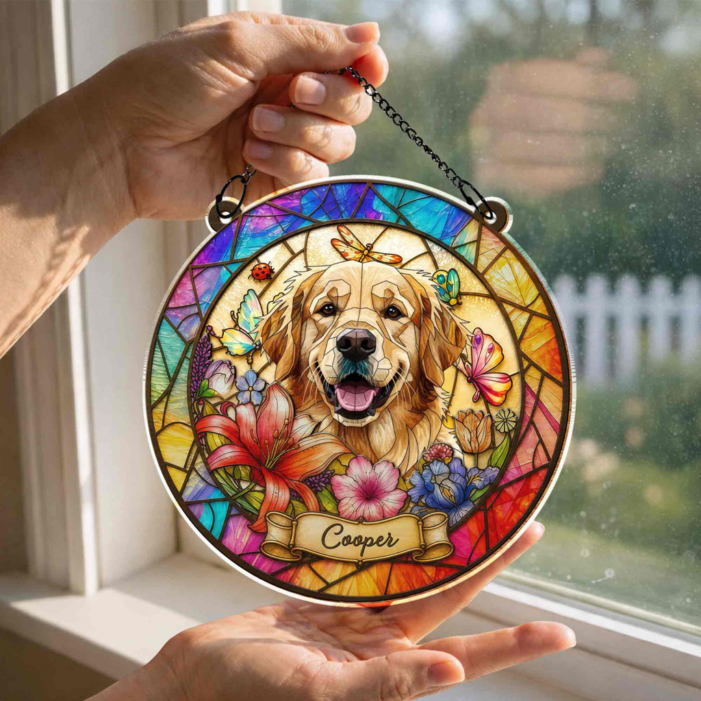 Personalized Custom Dog Suncatcher Gift for Pet Lovers Suncatcher GradoCreations