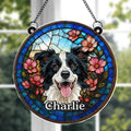 Personalized Dog Suncatcher Custom Name Gift for Pet Lovers Suncatcher GradoCreations