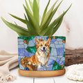 Personalized Corgi Plant Pot Custom Design Gift for Dog Lover Ceramic Plant Pot GradoCreations