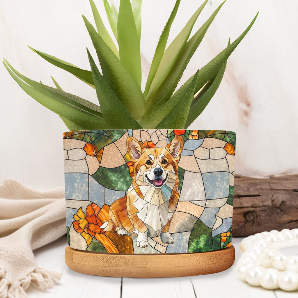 Personalized Corgi Plant Pot Custom Design Gift for Dog Lover Ceramic Plant Pot GradoCreations