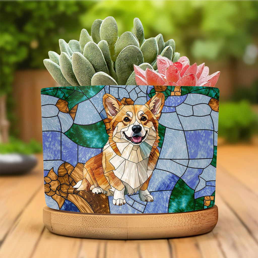 Personalized Corgi Plant Pot Custom Design Gift for Dog Lover Ceramic Plant Pot GradoCreations