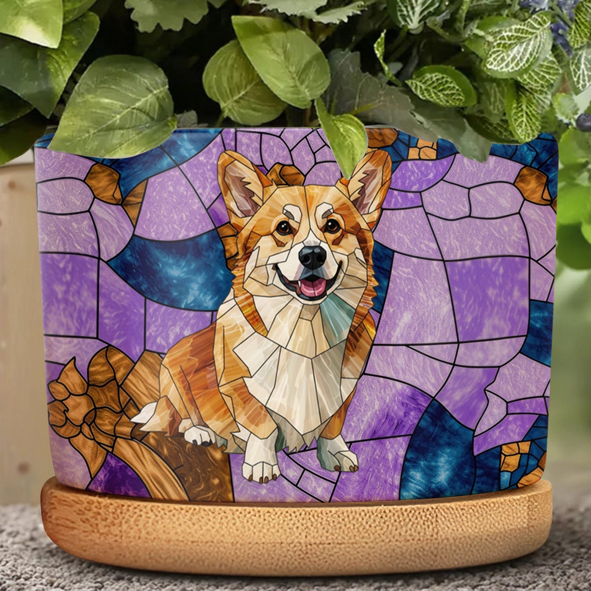 Personalized Corgi Plant Pot Custom Design Gift for Dog Lover Ceramic Plant Pot GradoCreations