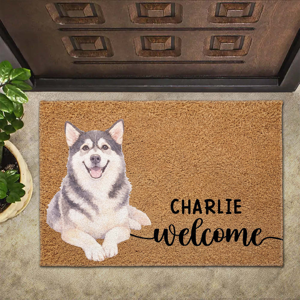 Personalized Custom Dog Portrait Doormat Gift for Pet Lovers Doormat GradoCreations