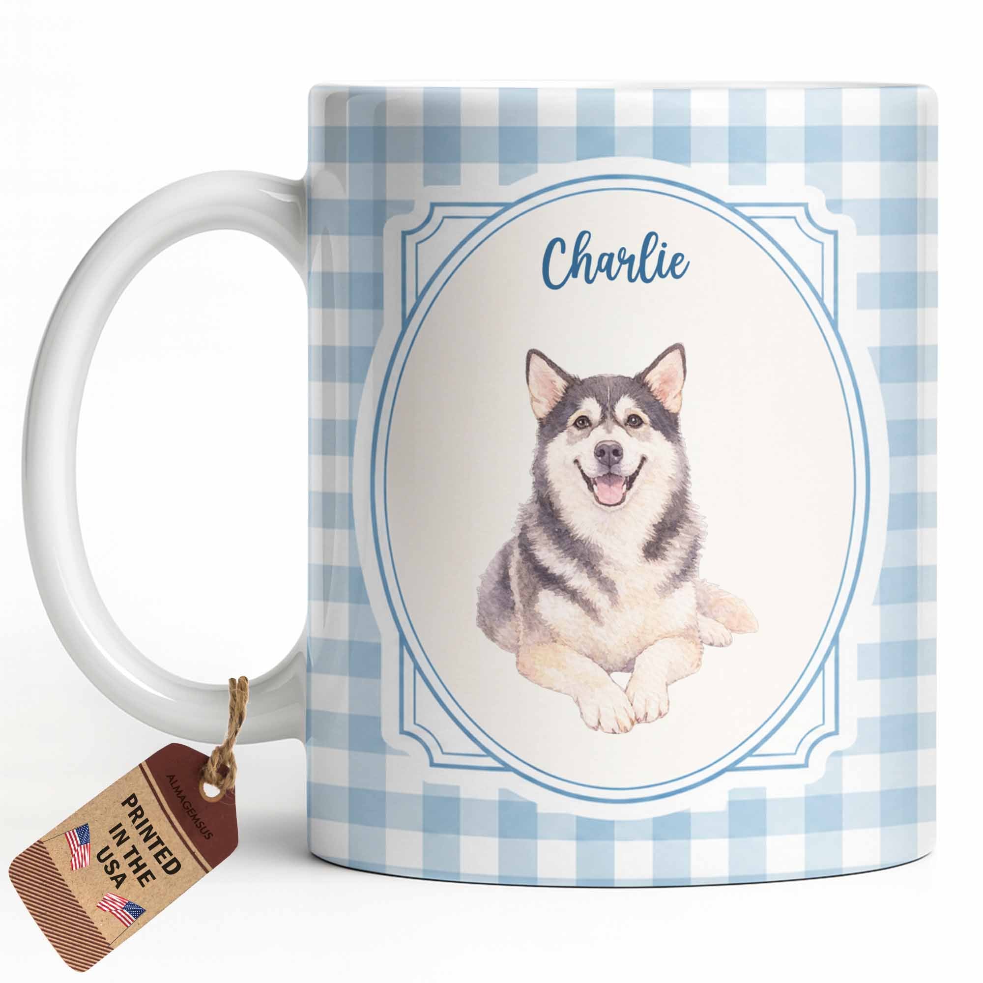 Personalized Dog Portrait Coffee Mug Custom Photo Gift for Dog Lovers Edge-to-edge Mug GradoCreations
