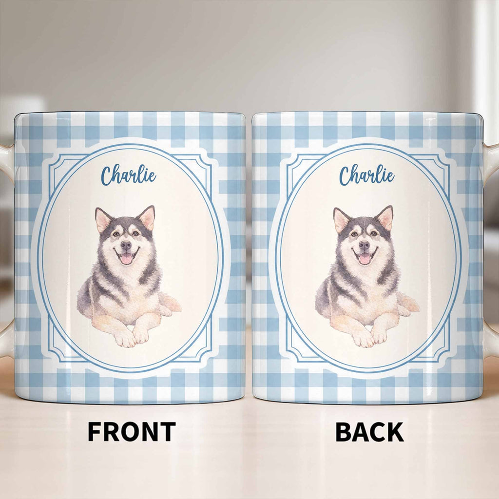 Personalized Dog Portrait Coffee Mug Custom Photo Gift for Dog Lovers Edge-to-edge Mug GradoCreations