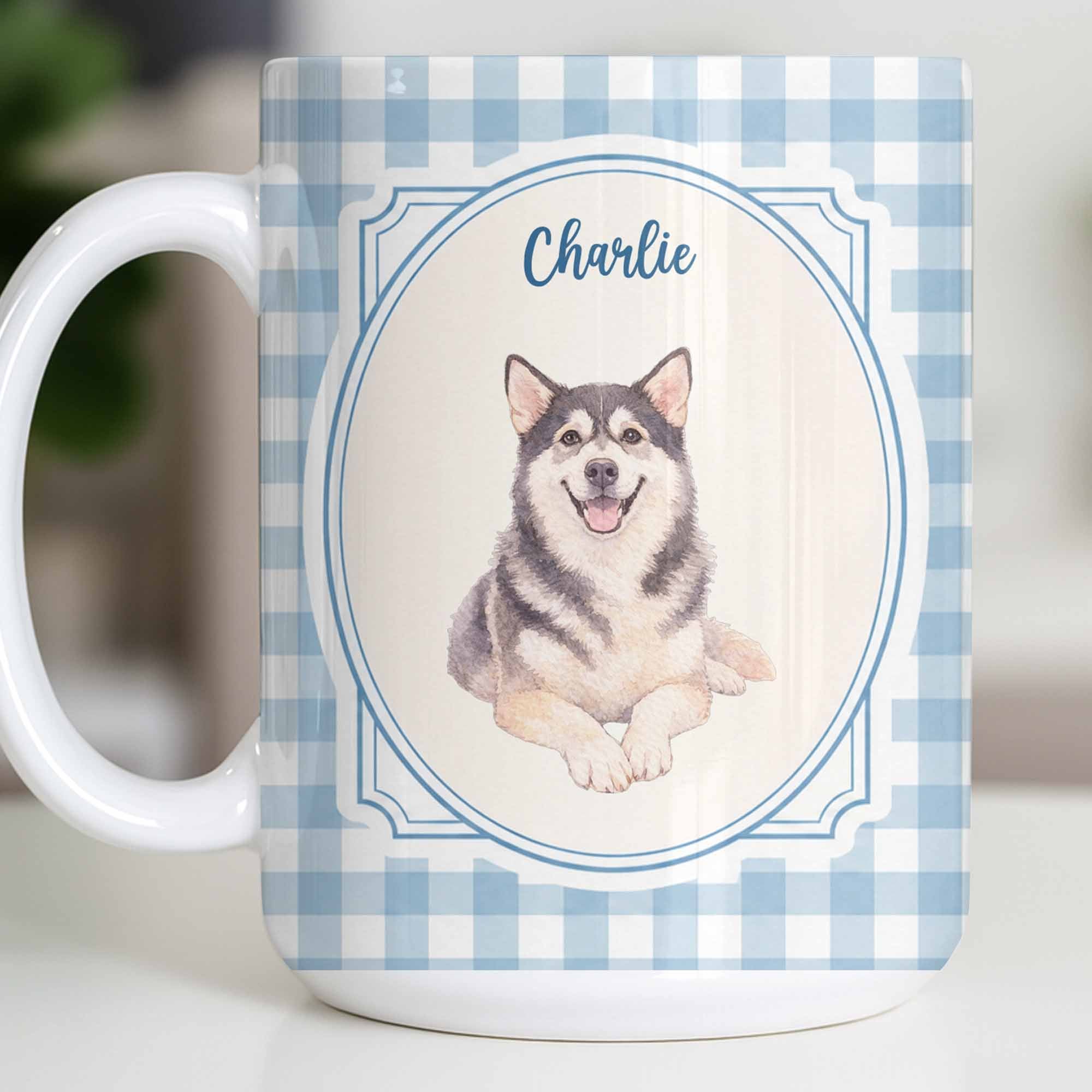 Personalized Dog Portrait Coffee Mug Custom Photo Gift for Dog Lovers Edge-to-edge Mug GradoCreations