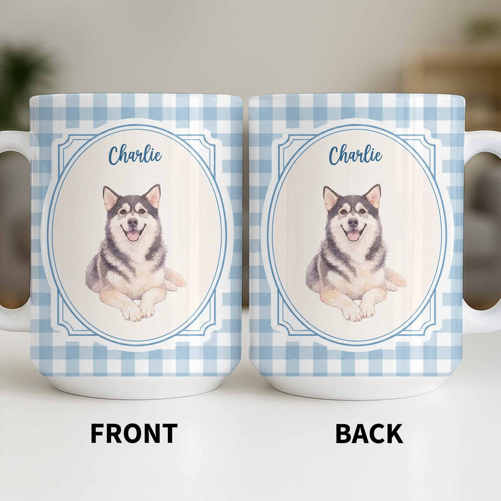 Personalized Dog Portrait Coffee Mug Custom Photo Gift for Dog Lovers Edge-to-edge Mug GradoCreations