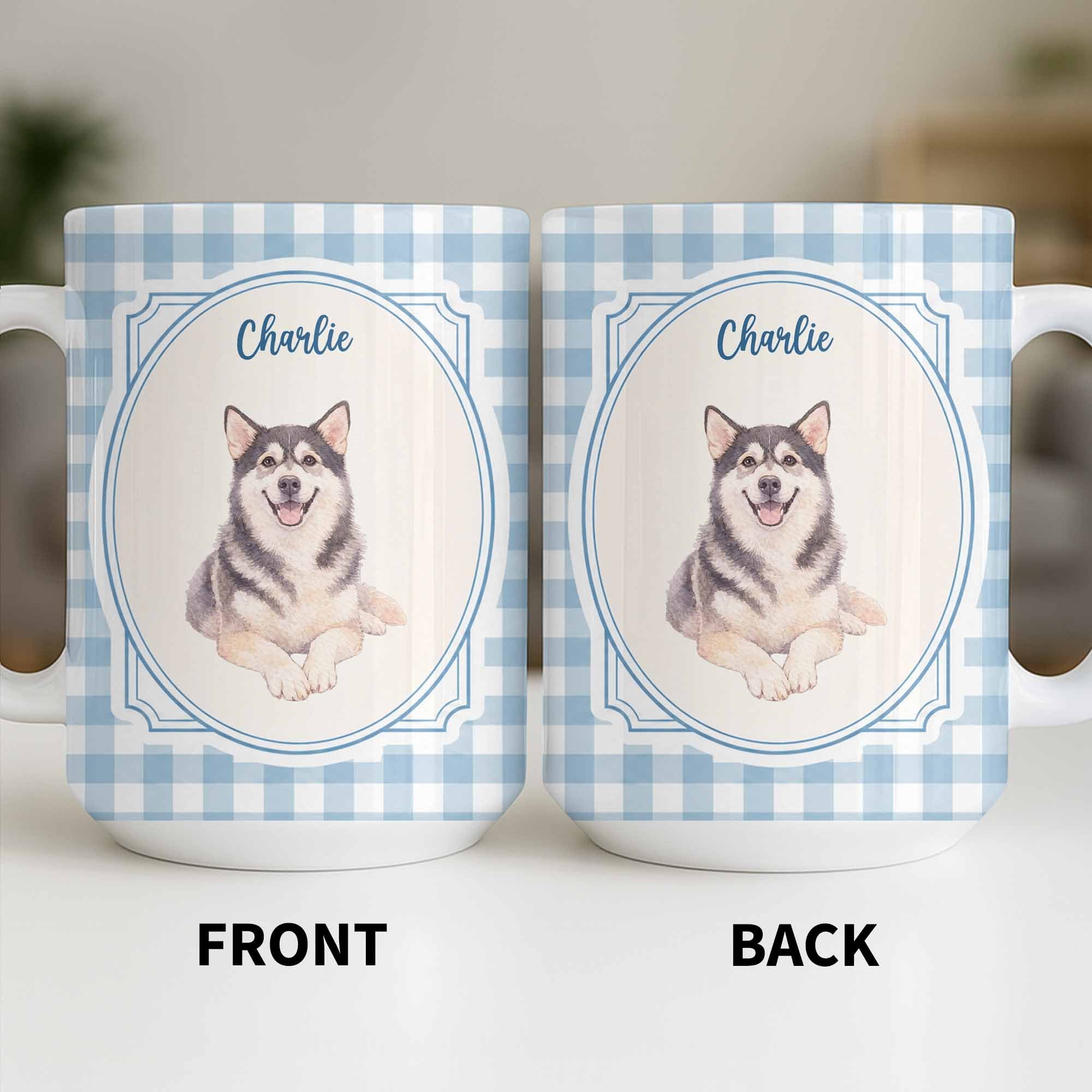 Personalized Dog Portrait Coffee Mug Custom Photo Gift for Dog Lovers Edge-to-edge Mug GradoCreations