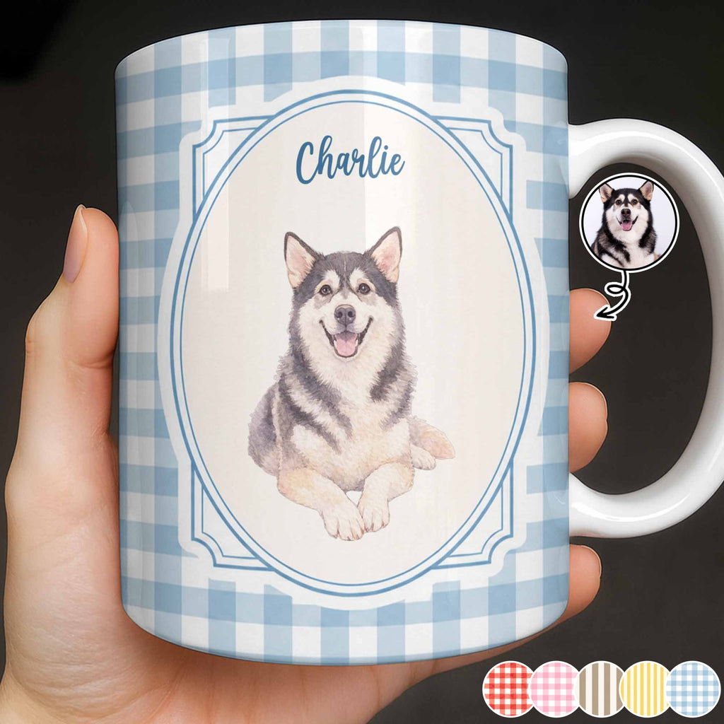 Personalized Dog Portrait Coffee Mug Custom Photo Gift for Dog Lovers Edge-to-edge Mug GradoCreations
