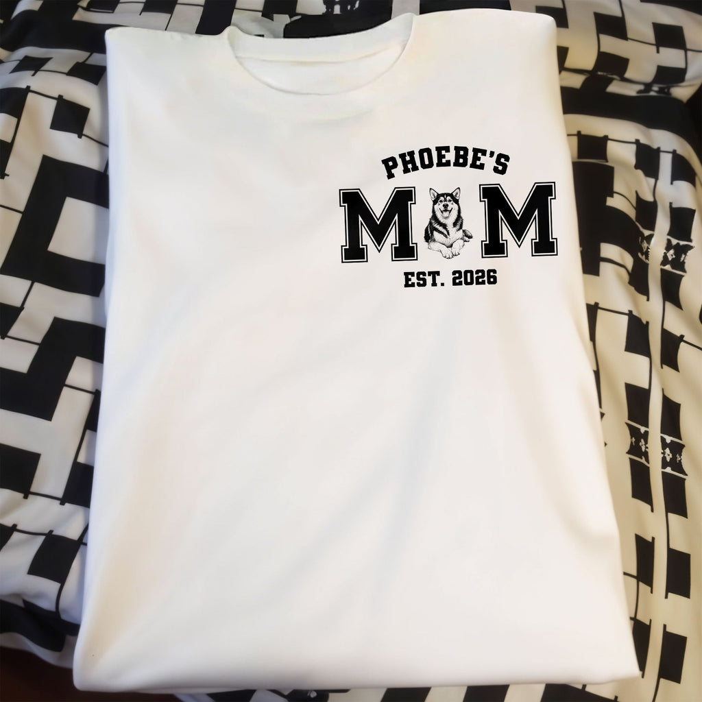 Personalized Dad Est Dog T-Shirt Custom Pet Illustration Gift Shirt GradoCreations