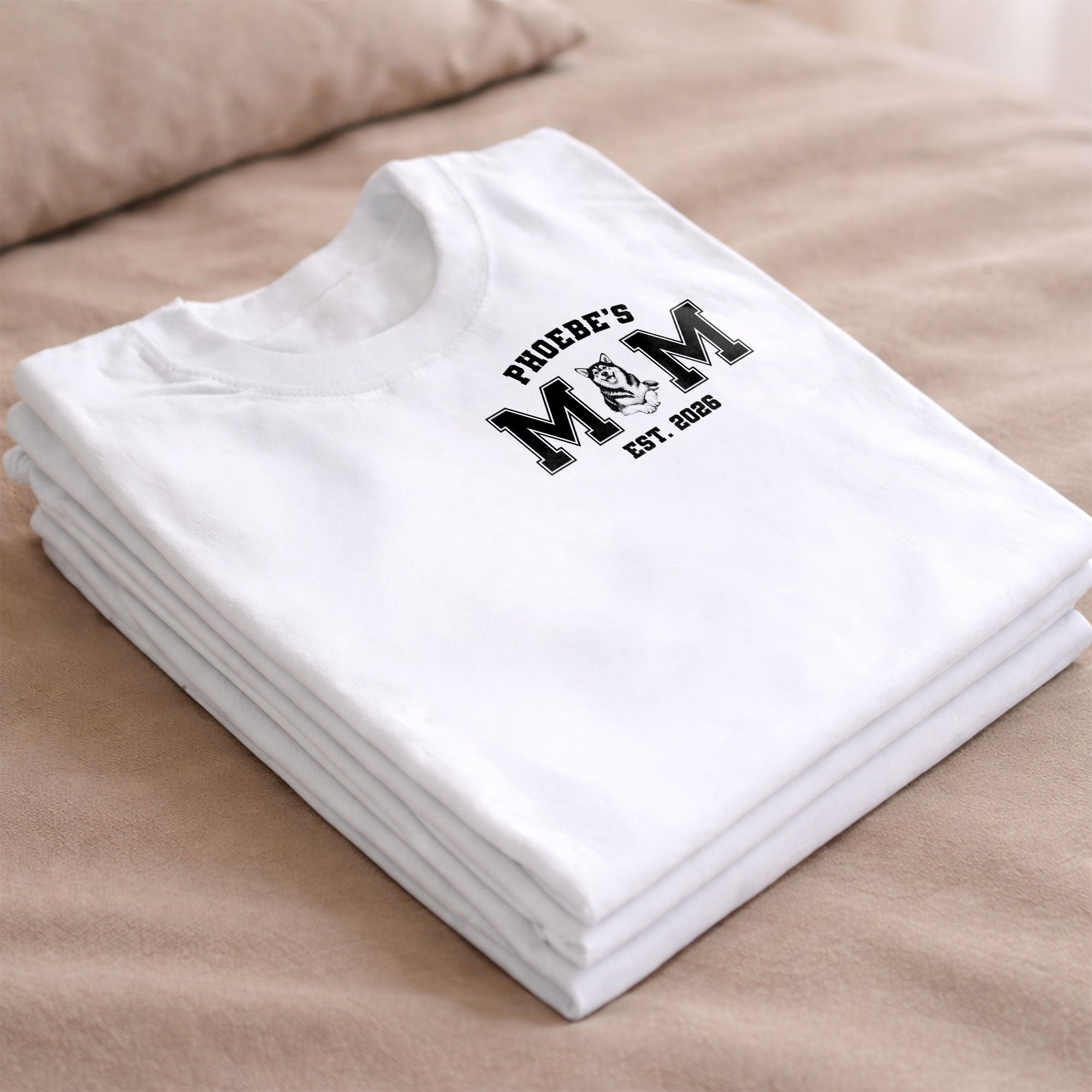 Personalized Dad Est Dog T-Shirt Custom Pet Illustration Gift Shirt GradoCreations