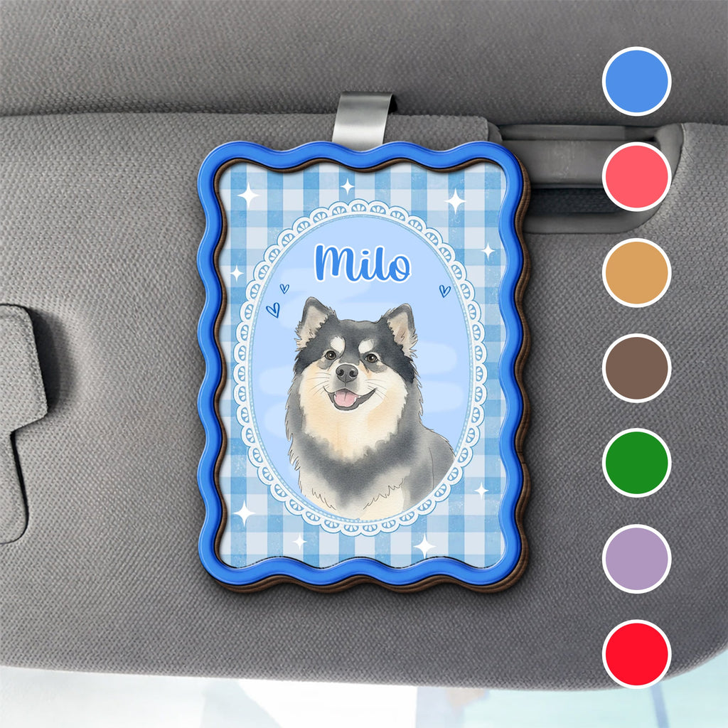 Personalized Car Visor Clip Custom Dog Photo Gift for Pet Lovers Car Visor Clip GradoCreations