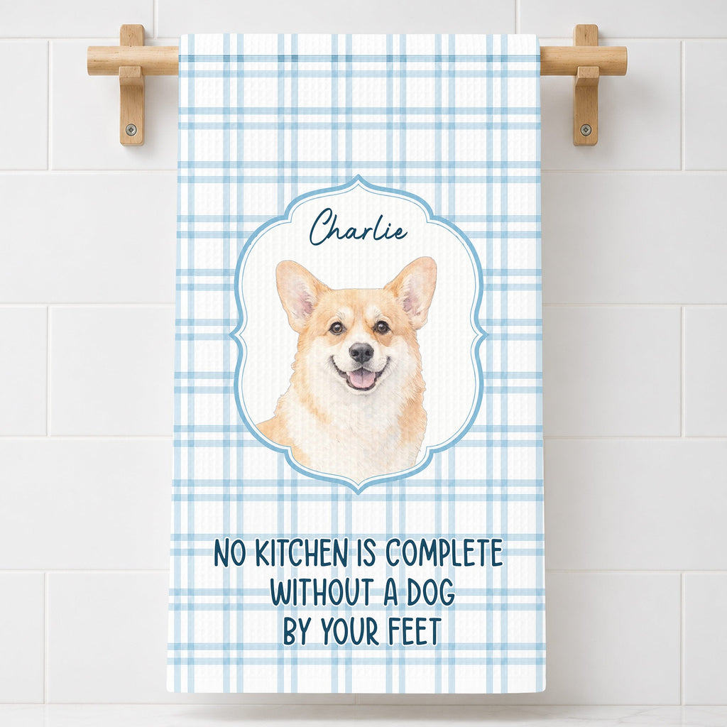 Personalized Cat Photo Kitchen Towel Custom Decor Gift for Cat Lovers Kitchen Towel GradoCreations
