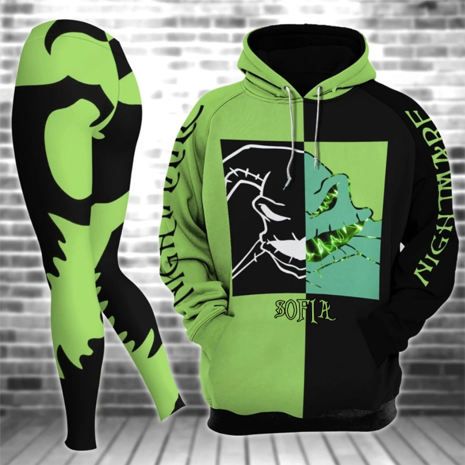Personalized Spooky Boogie Man Hoodie Set for Halloween & Christmas