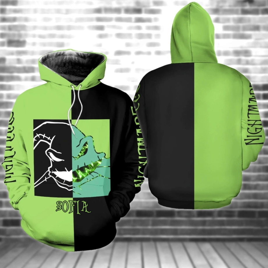 Personalized Spooky Boogie Man Hoodie Set for Halloween & Christmas