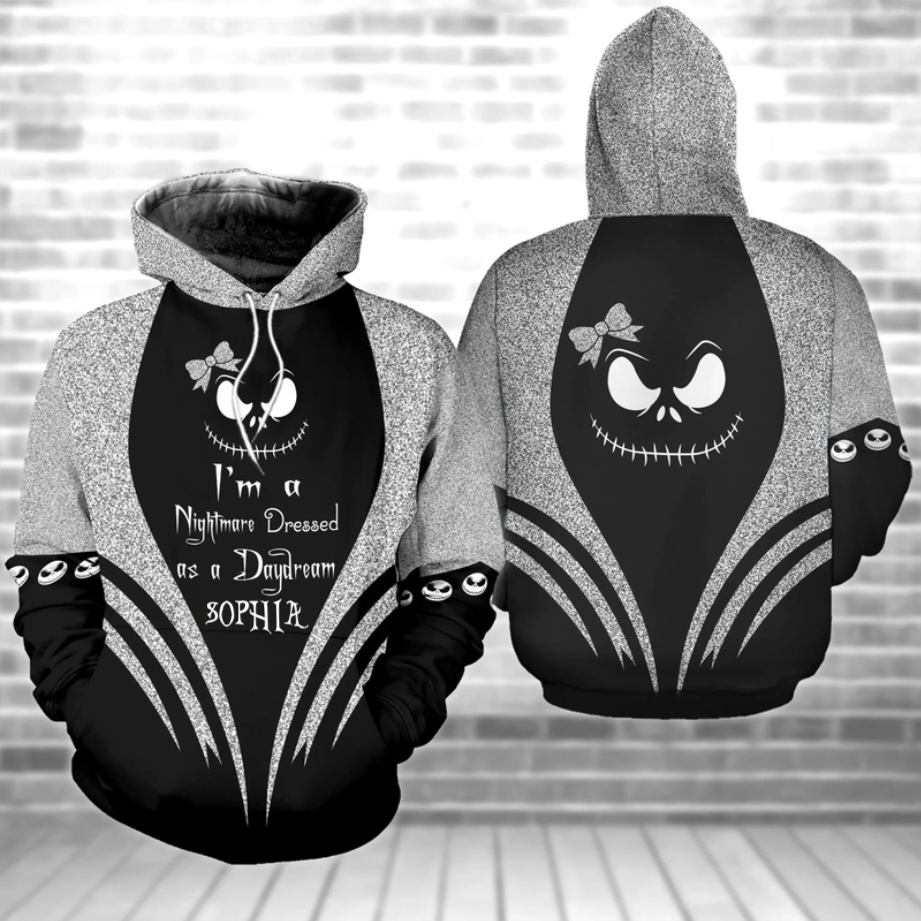 Personalized Spooky Hoodie and Leggings Gift Set for Halloween & Christmas