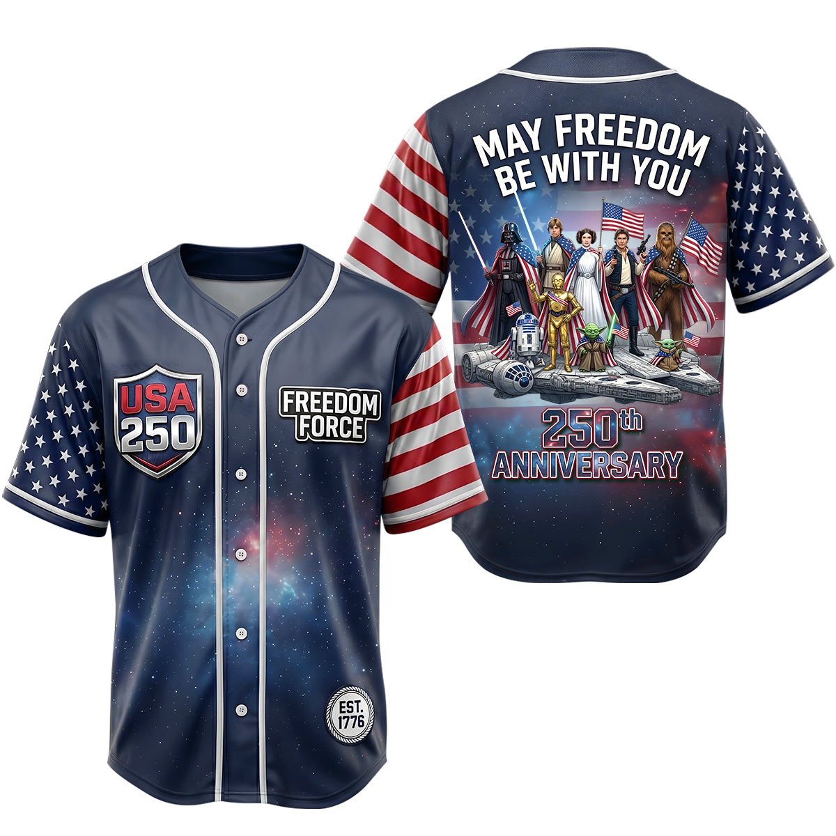 Personalized Galaxy Star Baseball Jersey Gift for Patriots
