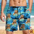 Personalized Tropical Photo Beach Shorts Custom Summer Gift HN590 - Beach-Shorts GradoCreations
