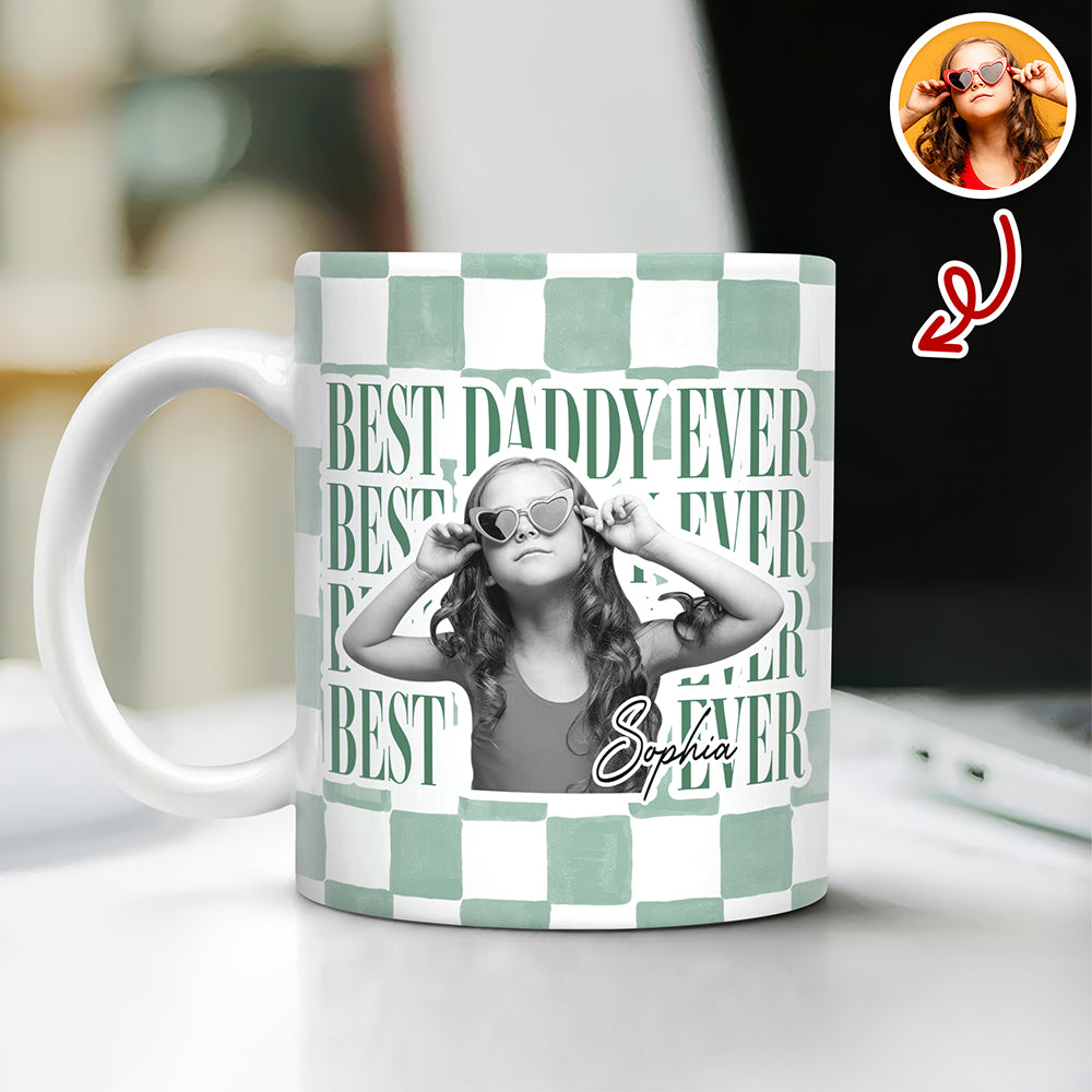 Personalized Vintage Photo Mug Custom Gift for Parents HN590 - edge to edge mug GradoCreations