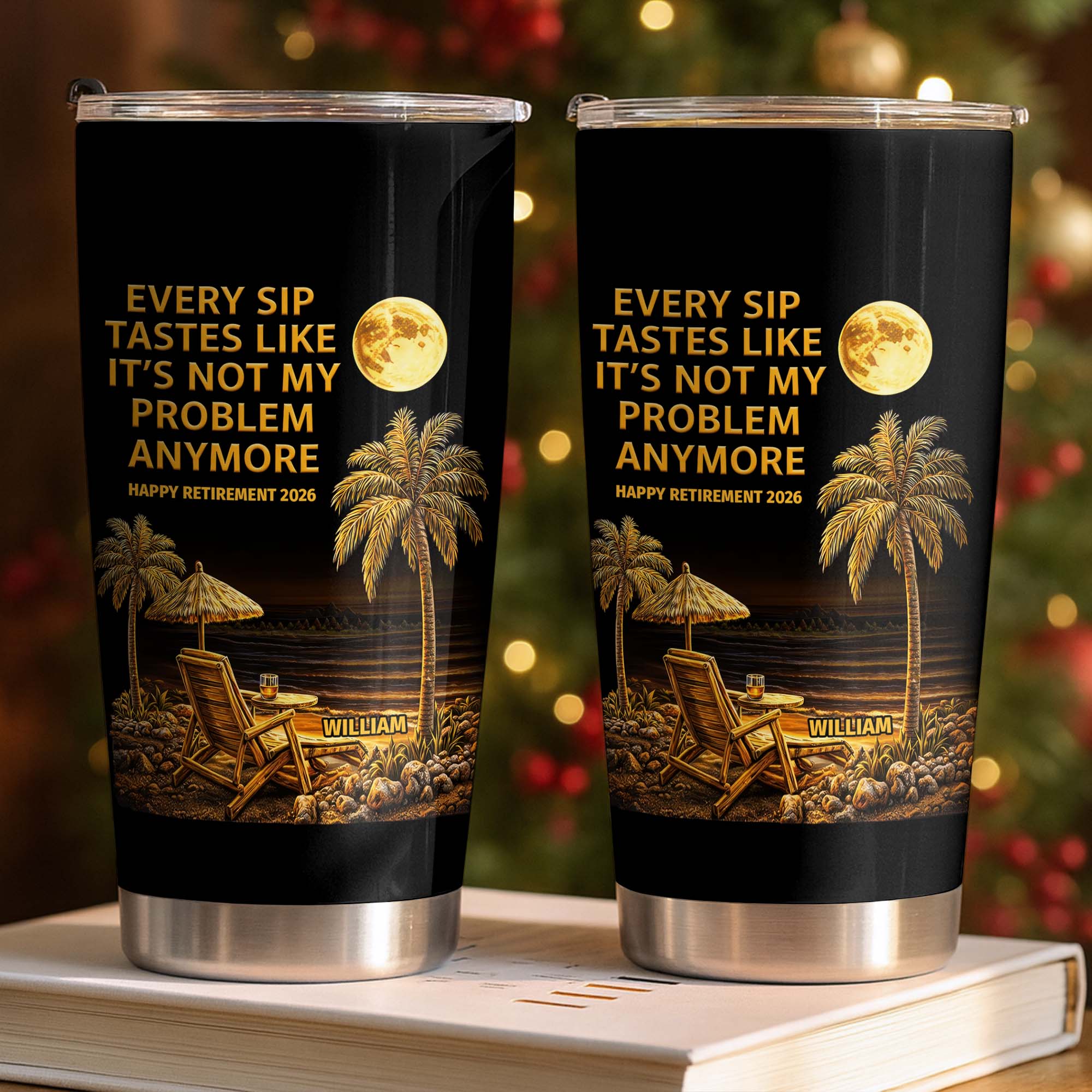 Personalized 20oz Stainless Steel Tumbler Custom Retirement Gift for Dad 20oz Tumbler GradoCreations