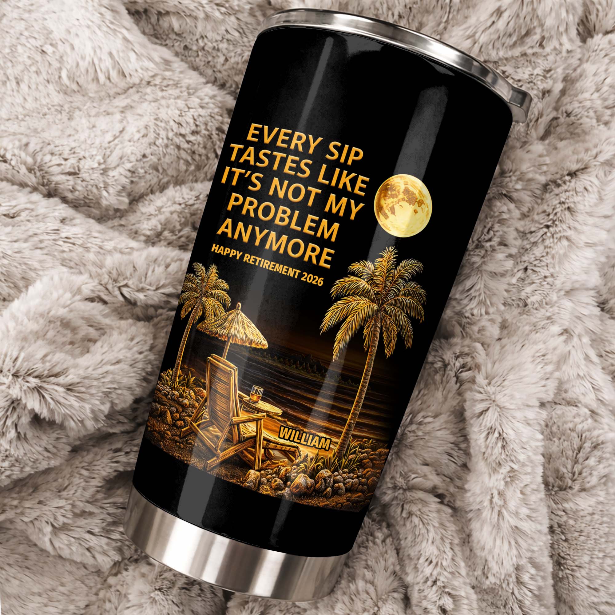 Personalized 20oz Stainless Steel Tumbler Custom Retirement Gift for Dad 20oz Tumbler GradoCreations
