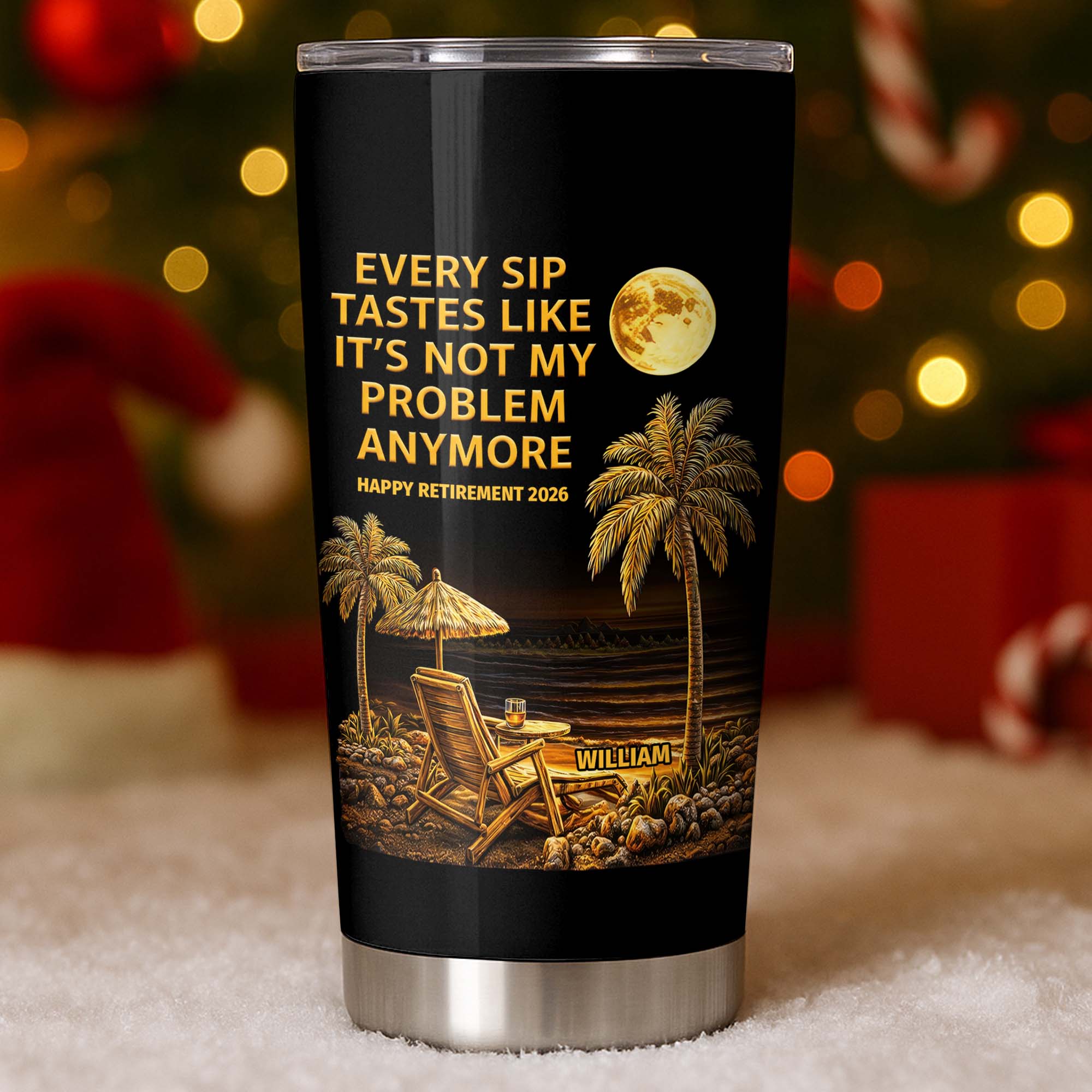 Personalized 20oz Stainless Steel Tumbler Custom Retirement Gift for Dad 20oz Tumbler GradoCreations