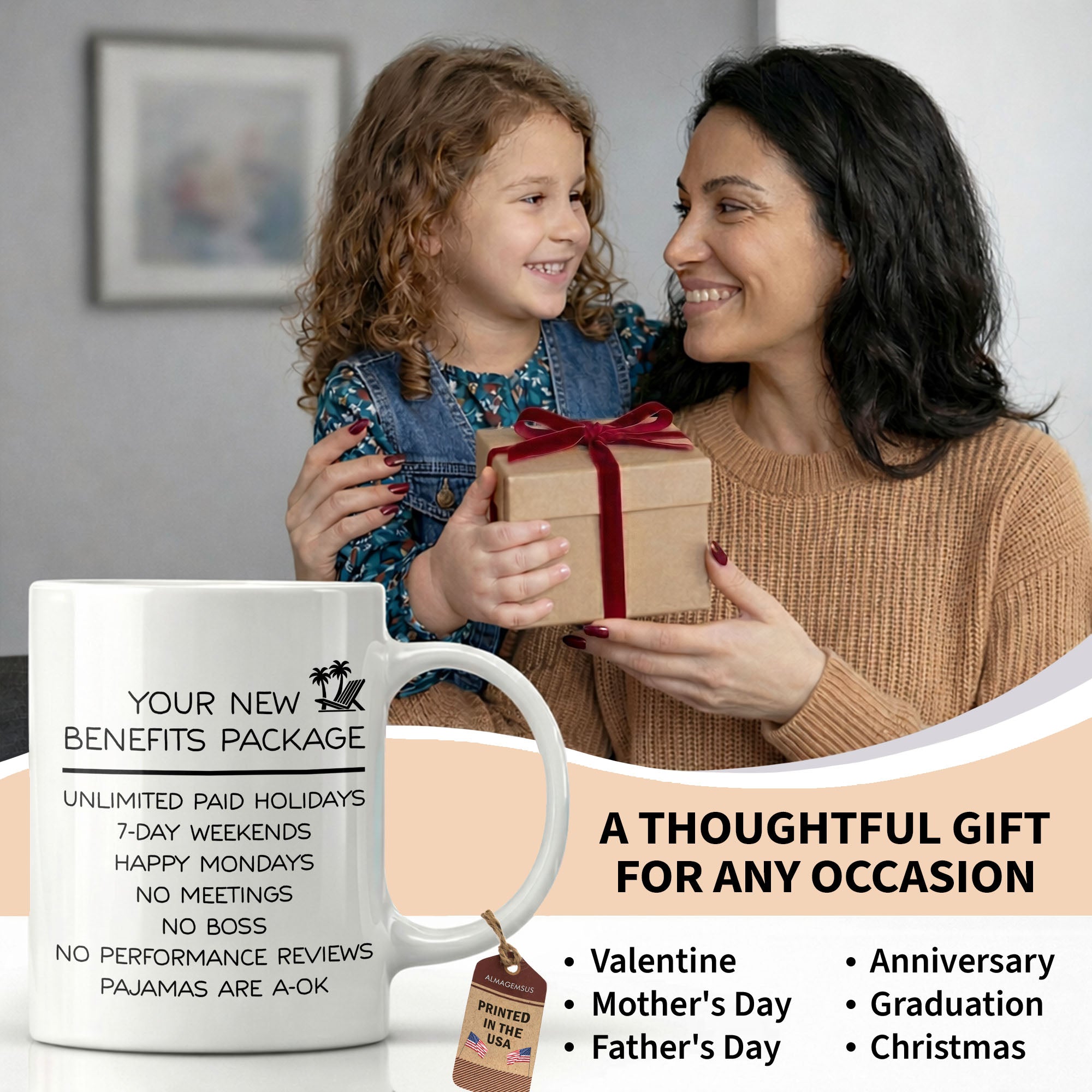 Personalized Retirement Coffee Mug Custom Name Beach Chair Gift Edge-to-edge Mug GradoCreations