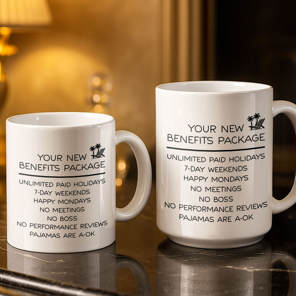 Personalized Retirement Coffee Mug Custom Name Beach Chair Gift Edge-to-edge Mug GradoCreations