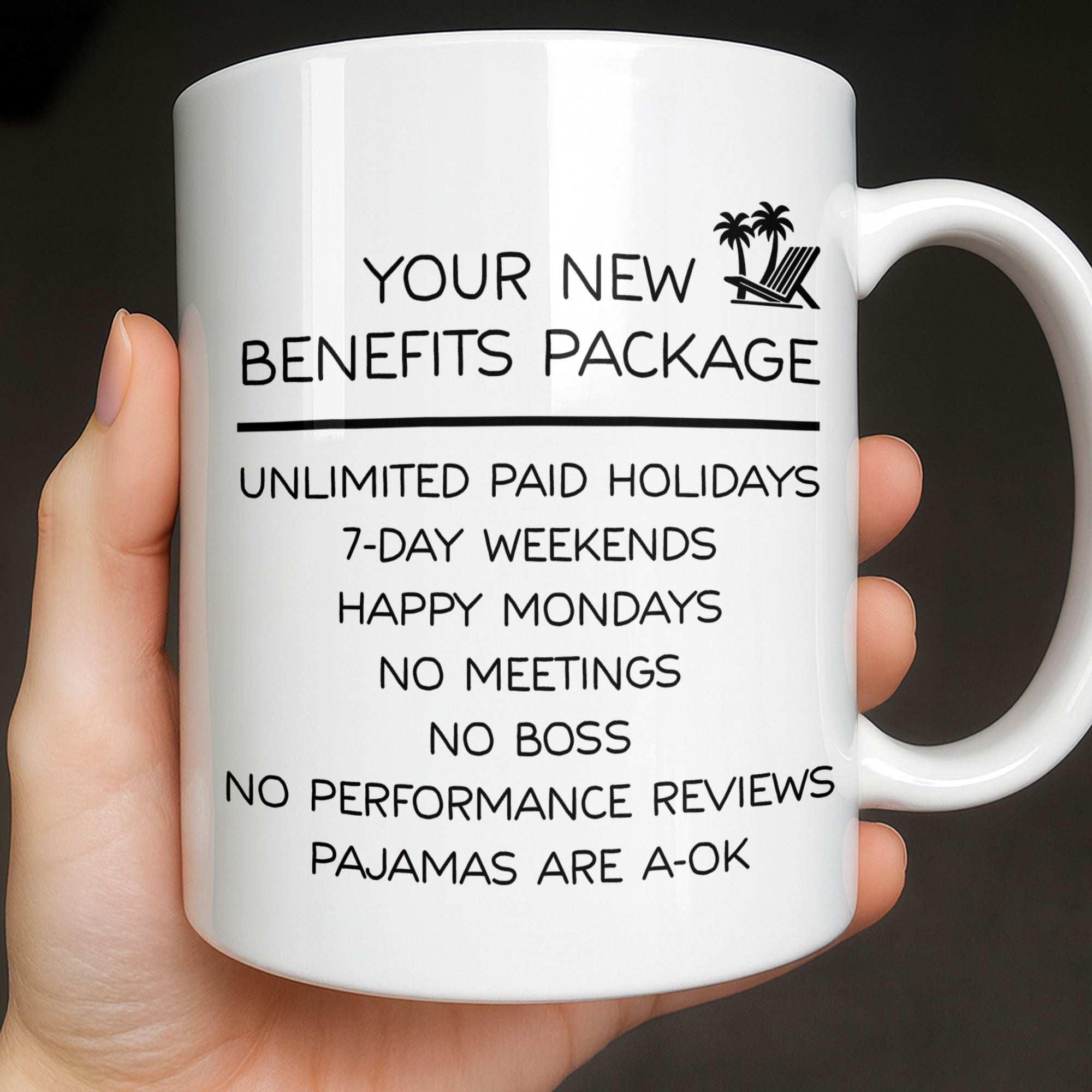 Personalized Retirement Coffee Mug Custom Name Beach Chair Gift Edge-to-edge Mug GradoCreations