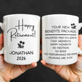 Personalized Retirement Coffee Mug Custom Name Beach Chair Gift Edge-to-edge Mug GradoCreations
