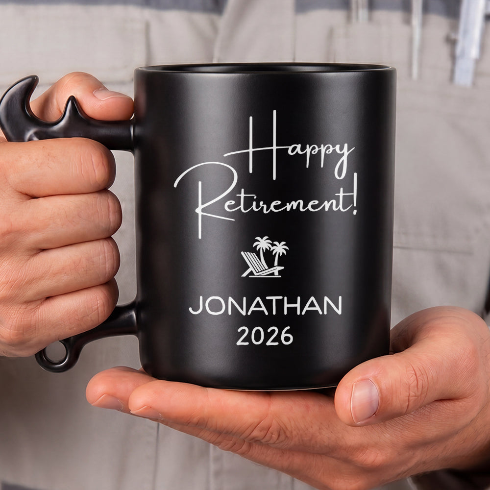 Personalized Wrench Handle Coffee Mug Custom Gift for Dad Wrench Handle Mug GradoCreations