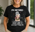 Personalized Retirement Tee & Hoodie Custom Art Gift for Her Shirt GradoCreations