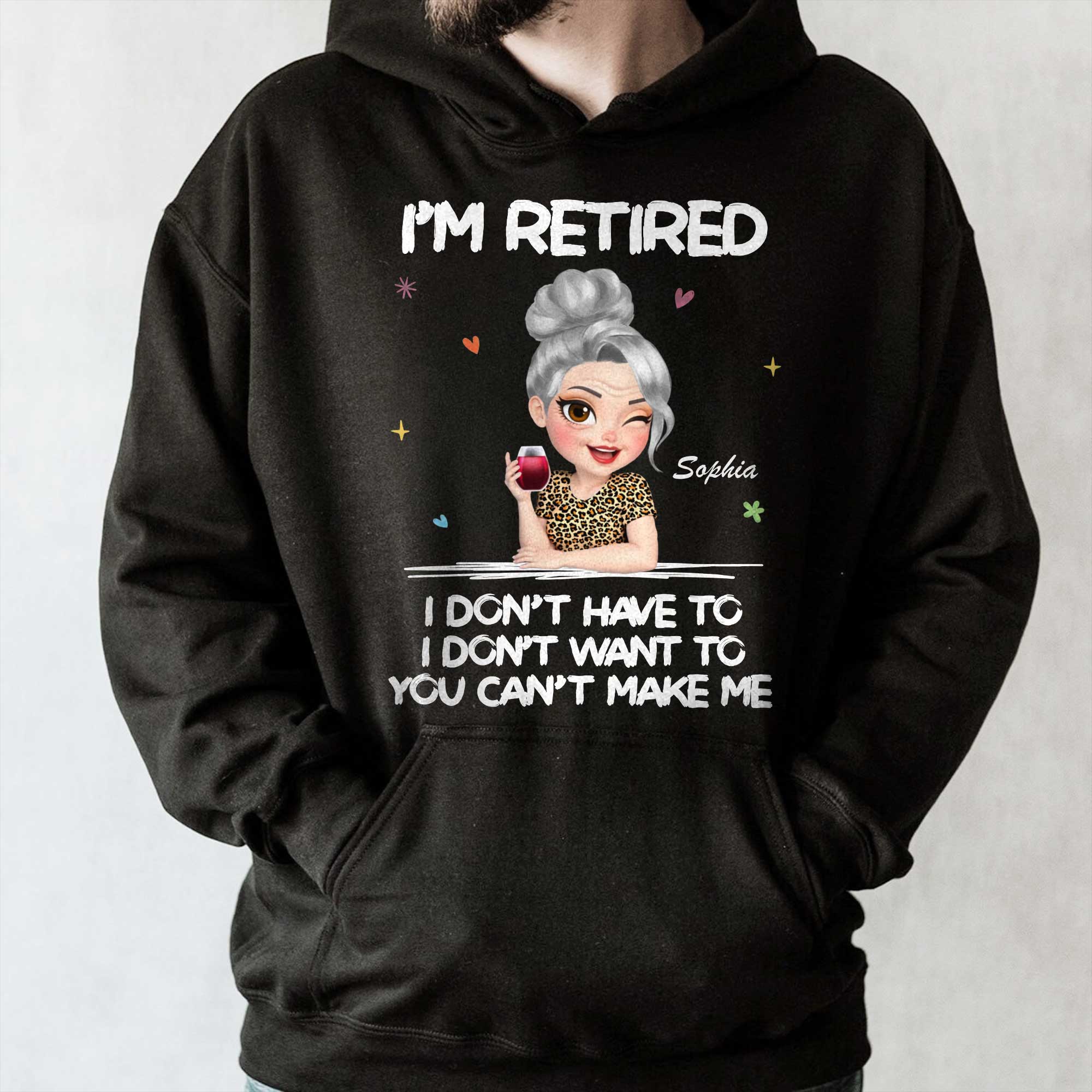 Personalized Retirement Tee & Hoodie Custom Art Gift for Her Shirt GradoCreations