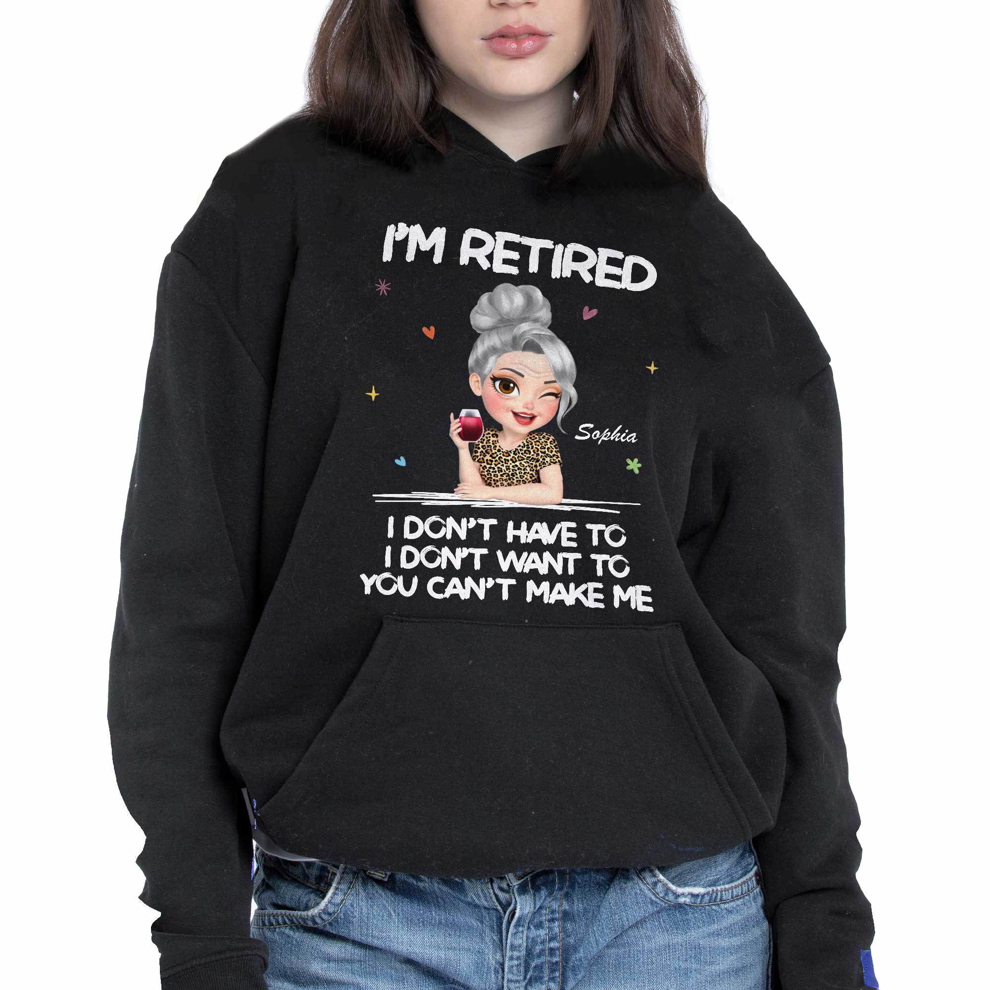 Personalized Retirement Tee & Hoodie Custom Art Gift for Her Shirt GradoCreations